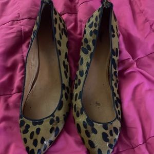 Leopard J crew heels